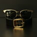Sự kết hợp đặc biệt giữa mẫu thắt lưng Belt GP-Buckle và chiếc kính mát Montblanc Retro Sunglasses Matte Gold/Havana DSCF0059 scaled 1