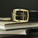 Thắt lưng Montblanc Belt GP-Buckle - Phiên bả thắt lưng với thiết kế hiện đại cùng màu vàng gold sang trọng DSF1592 scaled 1