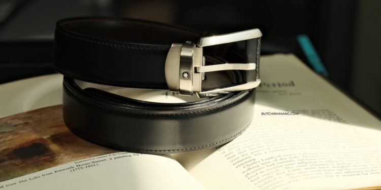 Chiếc thắt lưng phong cách cổ điển - Montblanc Contemporary Reversible Leather Belt 38158 DSCF4359 scaled 1