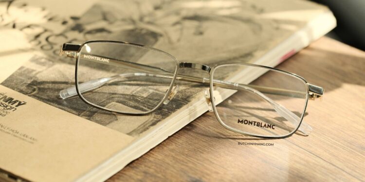 Chiếc gọng kính Montblanc Rectangular Eyeglasses MB0146O - Sang trọng và trang nhã DSCF4677 scaled 1