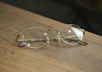 Mẫu gọng kính sang trọng và thanh lịch -  Montblanc Rimless Gold Eyeglasses MB0268O 001 DSCF4937 scaled 1